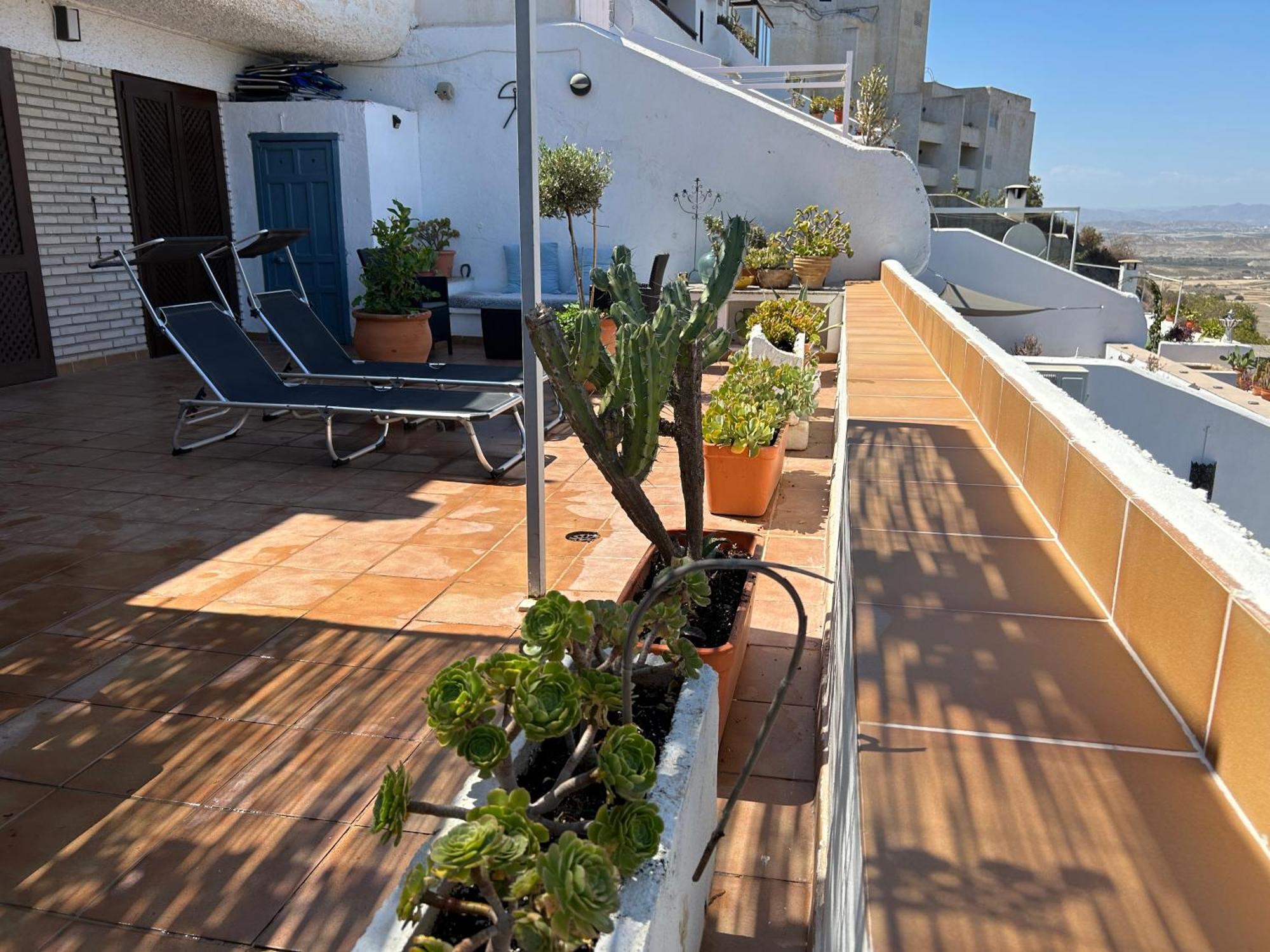 Apartment With A Great Terrace, Sea And Land Views Mojácar Exteriör bild